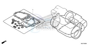 CBR650F 2ED - (2ED) drawing GASKET KIT B