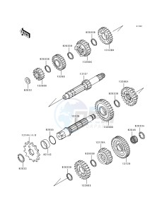 KX 500 E [KX500] (E9) [KX500] drawing TRANSMISSION