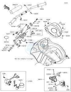 JET SKI ULTRA 310R JT1500NEF EU drawing Handlebar