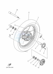 XT1200ZE XT1200ZE SUPER TENERE ABS (BP97) drawing FRONT WHEEL