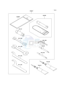 KSV 700 A [KFX 700] (A6F-A9F) A7F drawing OWNERS TOOLS