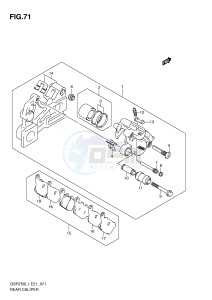 GSR750 (E21) drawing REAR CALIPER