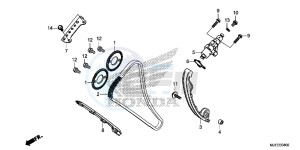 CB650FAE CB650FA 2ED drawing CAM CHAIN/ TENSIONER