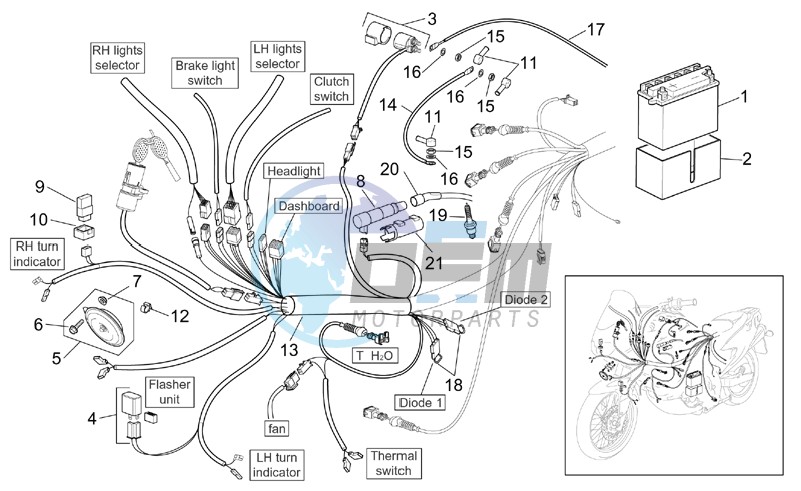 Front electrical system