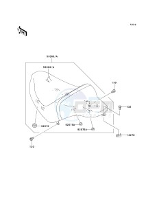 VN 1600 B [VULCAN 1600 MEAN STREAK] (B6F-B8FA) B8FA drawing SEAT