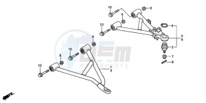 TRX350FM FOURTRAX 350 4X4 drawing FRONT ARM (TRX350TM/TE)