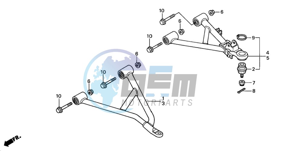 FRONT ARM (TRX350TM/TE)