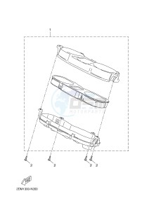 YPR125R XMAX 125 EVOLIS 125 (2DMB 2DMB) drawing METER