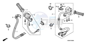 ST1300A9 CH / ABS MME - (CH / ABS MME) drawing SWITCH/CABLE