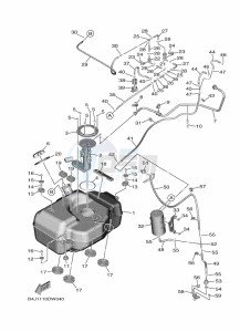 YXE1000EW YX10EPAM (B4M5) drawing FUEL TANK