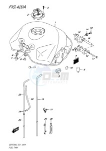 GSR750 drawing FUEL TANK L5