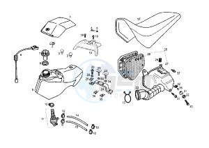 SENDA R DRD RACING LTD - 50 cc drawing FUEL TANK