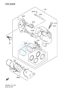 GSR750Z EU drawing FRONT CALIPER