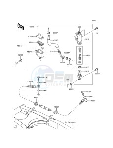 KLX125 KLX125CGF XX (EU ME A(FRICA) drawing Rear Master Cylinder