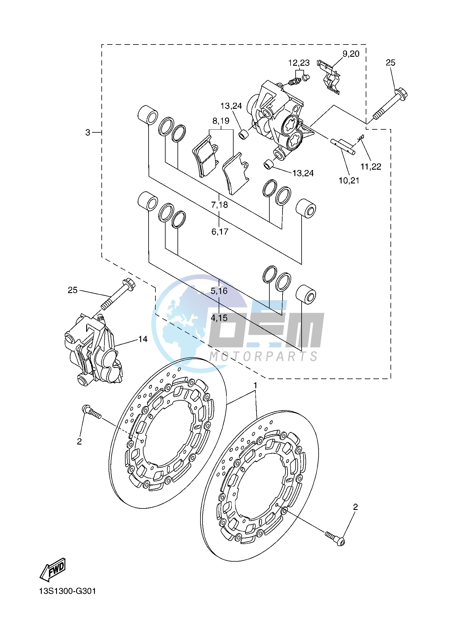 FRONT BRAKE CALIPER