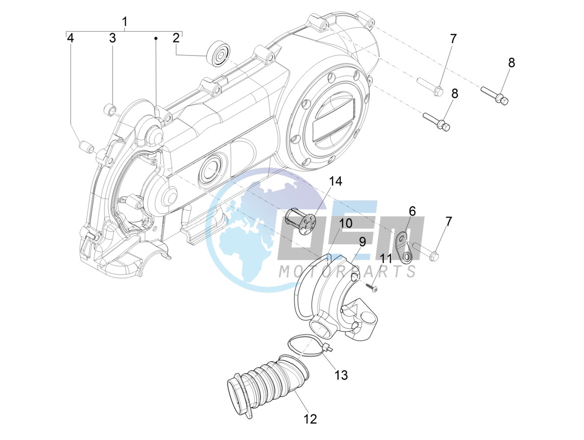 Crankcase cover - Crankcase cooling