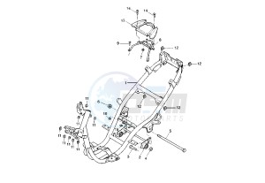 YQ AEROX 50 drawing FRAME