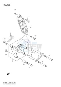 SFV650 (E3-E28) Gladius drawing REAR CUSHION LEVER (SFV650L1 E33)