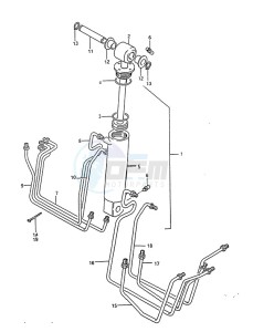 DT 75 drawing Tilt Cylinder (1988 to 1994)