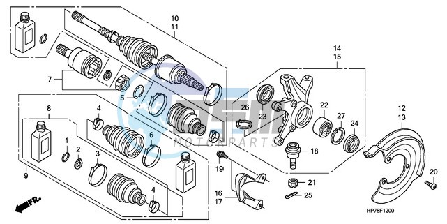 FRONT KNUCKLE/FRONT DRIVE SHAFT