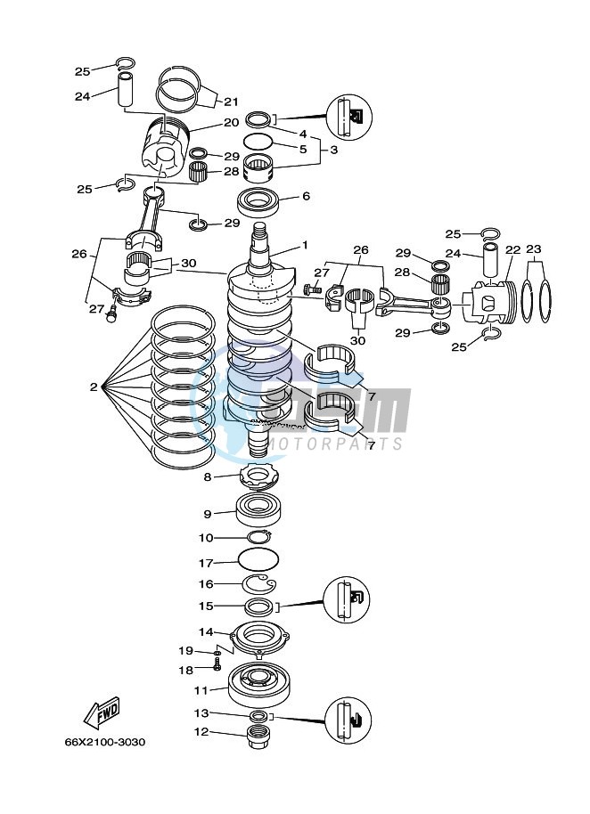 CRANKSHAFT--PISTON