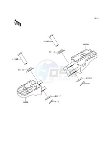 KX 125 L [KX125] (L1) [KX125] drawing FOOTRESTS