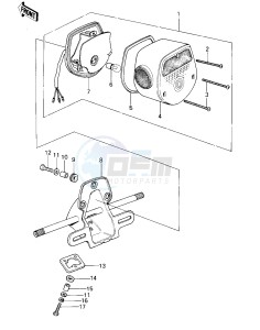 KZ 400 C (C1) drawing TAILLIGHT