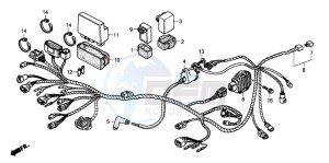 TRX250TM FOURTRAX drawing WIRE HARNESS (TRX250TE)