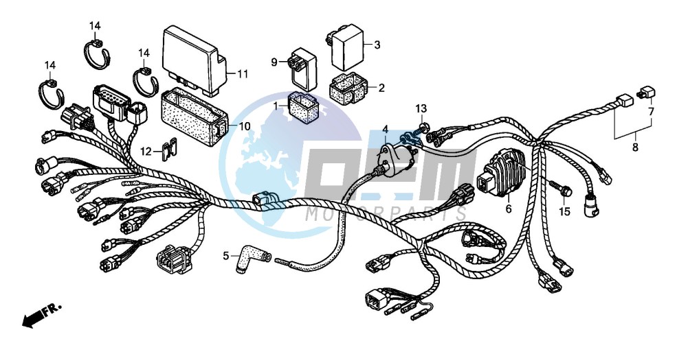 WIRE HARNESS (TRX250TE)