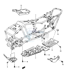 LT-F250 1997 drawing FRAME