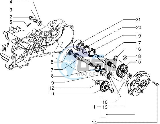 Rear wheel shaft