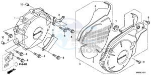 CBR1000SAG CBR1000 ED drawing A.C. GENERATOR COVER ( CBR1000RR 2MA/ RA/ SA)