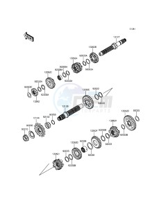 NINJA 250SL ABS BX250BGF XX (EU ME A(FRICA) drawing Transmission