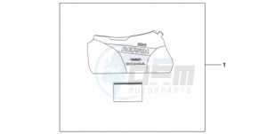 CBR1000RA9 ED / ABS REP drawing INDOOR BODY COVER