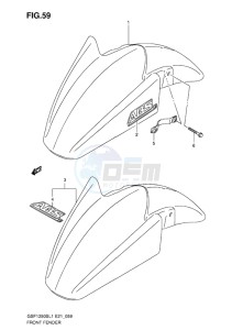 GSF-1250S ABS BANDIT EU drawing FRONT FENDER