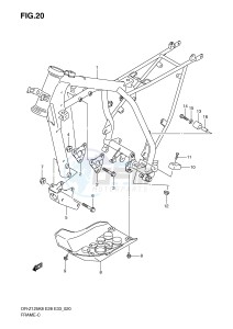 DR-Z125 (E28-E33) drawing FRAME