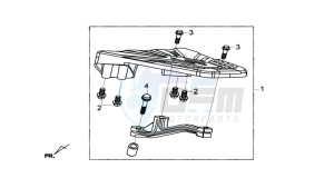 GTS 125I drawing LUGGAGE RACK