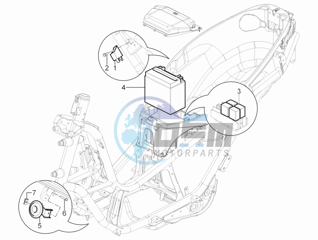 Remote control switches - Battery - Horn