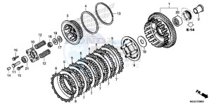 CB500FE CB500F UK - (E) drawing CLUTCH