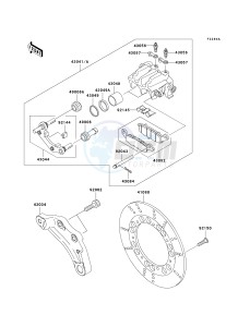 KZ 1000 P [POLICE 1000] (P20-P24) [POLICE 1000] drawing REAR BRAKE-- P21_P22- -