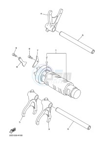 XJ6SA 600 DIVERSION (S-TYPE, ABS) (36DH 36DK) drawing SHIFT CAM & FORK