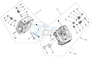 Stelvio 1200 8V STD - NTX drawing Cylinder head - valves