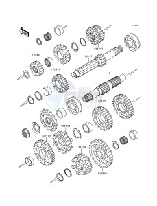 ZX 750 P [NINJA ZX-7R] (P1-P4) [NINJA ZX-7R] drawing OPTIONAL PARTS-- ZX-7RR TRANS.- -