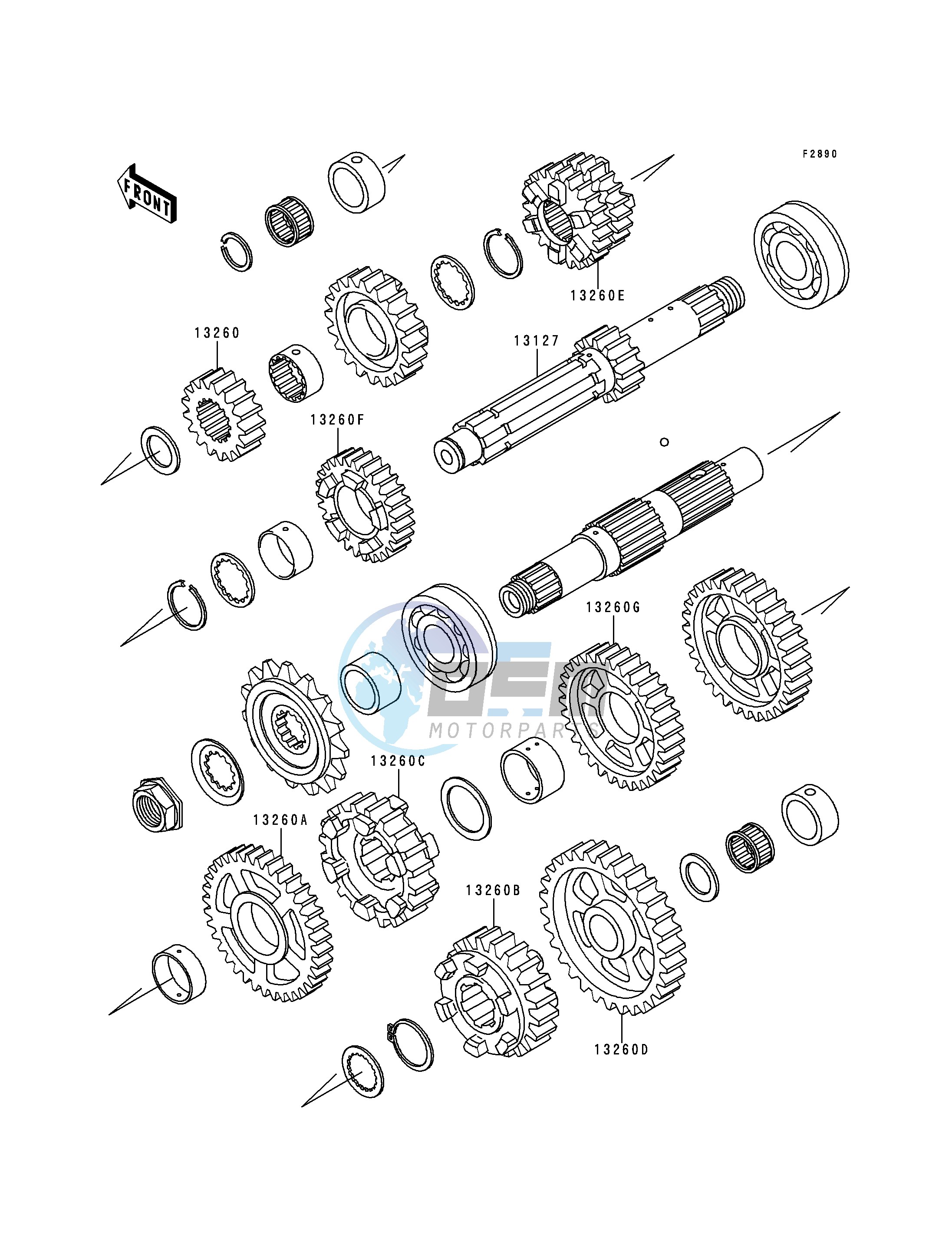 OPTIONAL PARTS-- ZX-7RR TRANS.- -