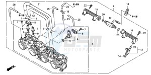 CBF1000A drawing THROTTLE BODY