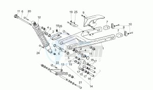 Pegaso 125 drawing Swing arm