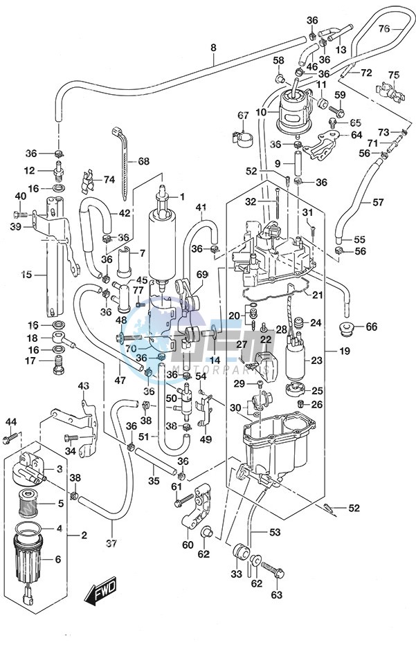 Fuel Pump/Fuel Vapor Separator