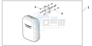 GL1800A BR - (BR) drawing FAIRING POUCH