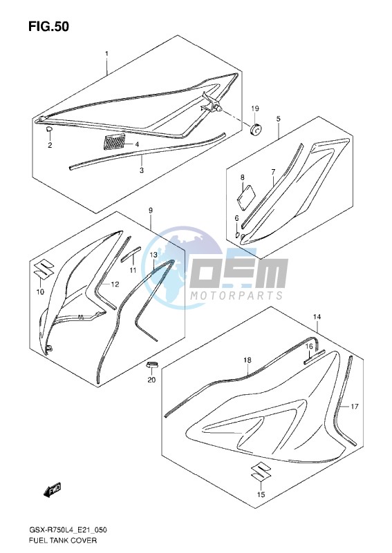 FUEL TANK COVER L4