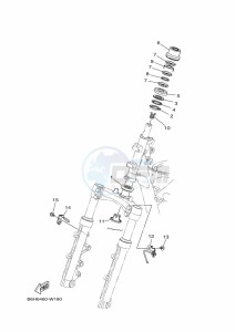 GPD125-A NMAX 125 (BAL8) drawing RADIATOR & HOSE